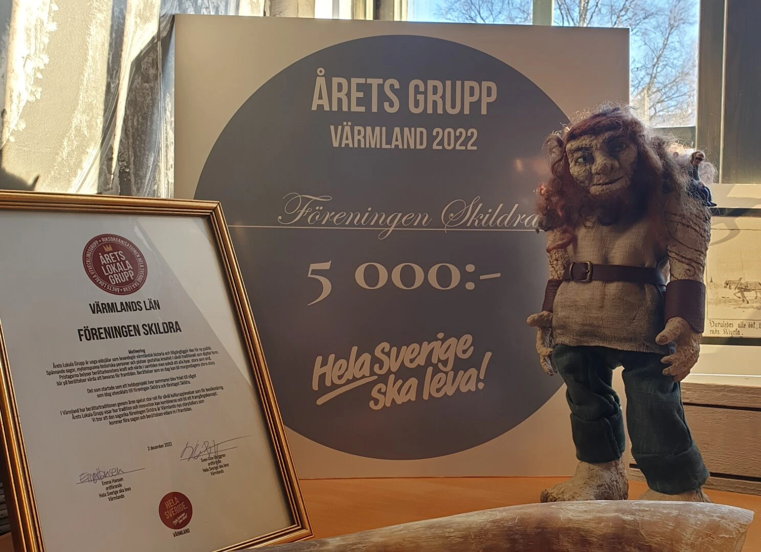 Hela Sverige ska leva utser Skildra till årets grupp i Värmland 2022
